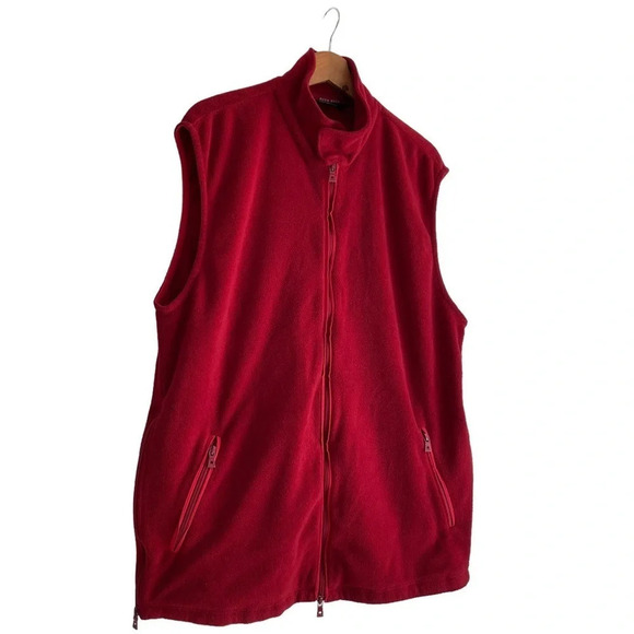 Boss HUGO BOSS Golf Fareway Red Fleece Vest XXL - Picture 8 of 10